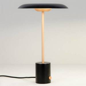 FARO BARCELONA Stolná LED lampa Hoshi so stmievačom čierno-medená vyobraziť