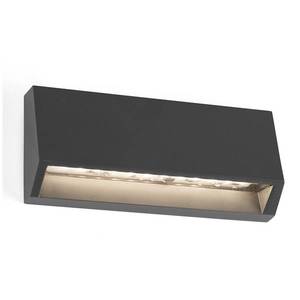 FARO BARCELONA Hranaté vonkajšie LED svietidlo Must šírka 15, 8 cm vyobraziť