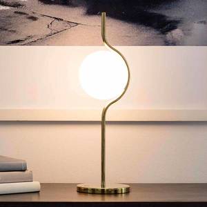 FARO BARCELONA Stolná LED lampa Le Vita s opálovým sklom vyobraziť