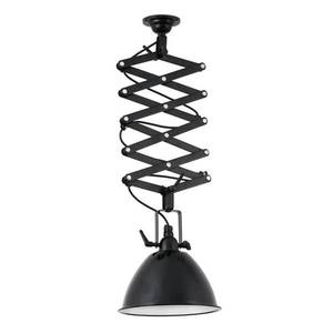 FARO BARCELONA Závesná lampa Mou, výškovo nastaviteľná v čiernej vyobraziť