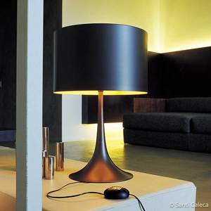FLOS FLOS Spun Light T2 – čierna stolná lampa vyobraziť