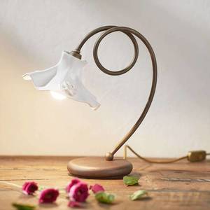 Ferroluce Stolová lampa Eleonora s keramickým tienidlom vyobraziť