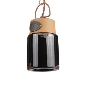 Ferroluce Závesná lampa C1620, keramika a kov, čierna vyobraziť
