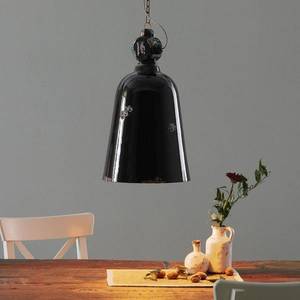Ferroluce Vintage závesná lampa C1745, kužeľovitá, čierna vyobraziť