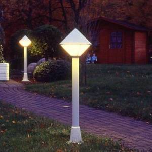Albert Leuchten Moderné chodníkové svietidlo 177, biele vyobraziť