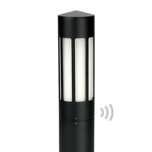 Albert Leuchten Čierne chodníkové svietidlo 256 detektor pohybu vyobraziť