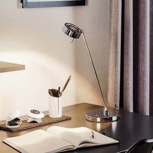 Knapstein Dvojkĺbová stolná LED lampa Elegance, chróm vyobraziť