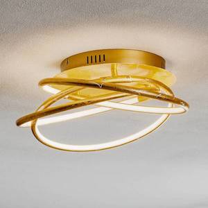 Globo Barna – v zlatej navrhnuté stropné LED svietidlo vyobraziť
