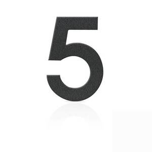Heibi Čísla domu ušľachtilá oceľ číslica 5 sivá vyobraziť