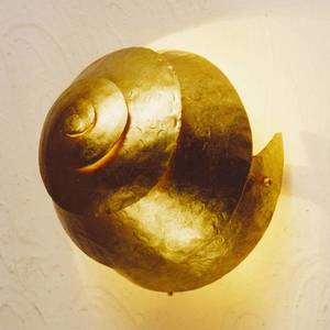 Holländer Nástenné svietidlo Snail One v zlatej vyobraziť