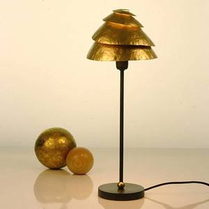 Holländer Stolná lampa Snail One v hnedo-zlatej vyobraziť