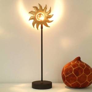 Holländer Stolná lampa Slnko zlatá vyobraziť