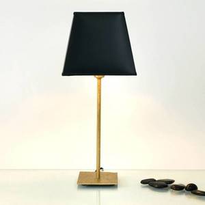 Holländer Stolná lampa Mattia s hranatým tienidlom v čiernej vyobraziť