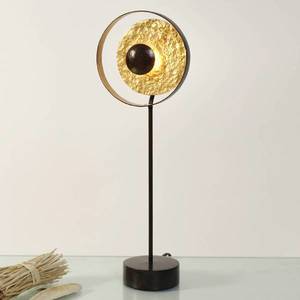 Holländer Stolná lampa Satellite zlato-hnedá, výška 42 cm vyobraziť
