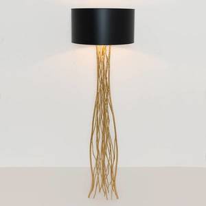 Holländer Stojaca lampa Capri v čierno-zlatej vyobraziť