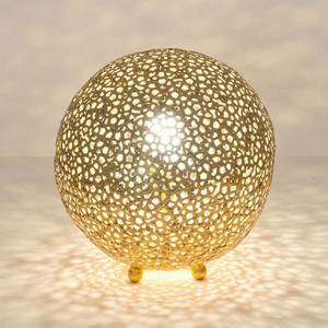 Holländer Stolná lampa Lily Piccolo, Ø 33 cm, zlatá vyobraziť