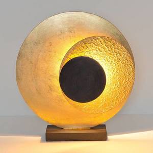 Holländer Stolná LED lampa La Bocca výška 43 cm, zlato-hnedá vyobraziť