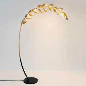 Holländer Stojacia lampa Riso, 11-plameňová, zlatá vyobraziť