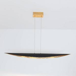 Holländer Závesné svietidlo Chiasso LED, čierno-hnedé/zlaté vyobraziť