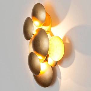 Holländer Nástenné LED svetlo Bolladaria, 3-plameňové, zlatá vyobraziť