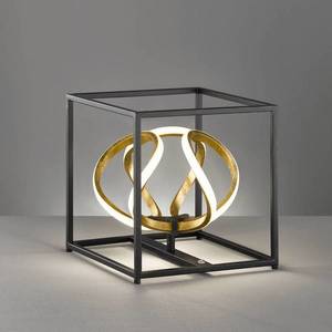FISCHER & HONSEL Stolná LED lampa Gesa v čiernej a zlatej vyobraziť