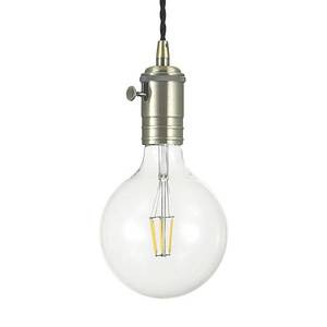 Ideallux Závesná lampa Doc starožitná mosadz vypínač vyobraziť