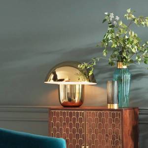 KARE KARE Mushroom - stolová lampa v tvare huby, zlatá vyobraziť
