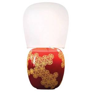 Kundalini Kundalini Hive – keramická stolná lampa, červená vyobraziť