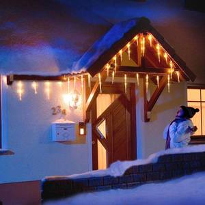 Konstsmide Christmas Svetelný cencúľový LED záves 16 šišiek teplá biela vyobraziť