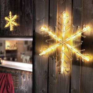 Konstsmide Christmas Svietiaca LED snehová vločka, teplá biela 40 cm vyobraziť