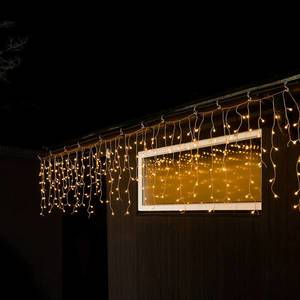 Konstsmide Christmas LED svetelná clona ľadový dážď teplá biela transp. 10 m vyobraziť