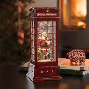 Konstsmide Christmas Dekoračná LED lampa Telefónna búdka s Mikulášom vyobraziť