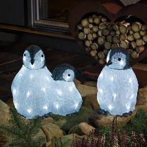 Konstsmide Christmas LED akrylové svietiace postavičky tučniakov 3 kusy vyobraziť