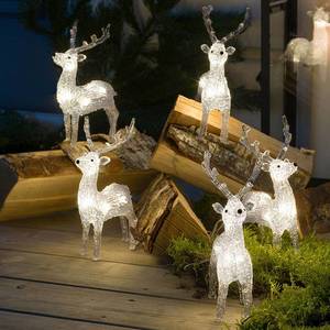 Konstsmide Christmas LED svetelné figúrky sobi, sada 5 kusov vyobraziť