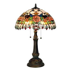 Clayre&Eef Nádherne sfarbená stolná lampa Maja štýl Tiffany vyobraziť
