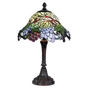 Clayre&Eef Farebná stolná lampa Lotta v štýle Tiffany vyobraziť