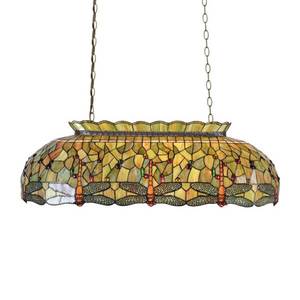 Clayre&Eef Zelená závesná lampa Fania v štýle Tiffany vyobraziť