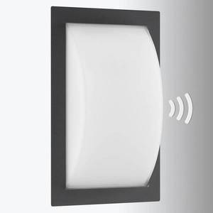 LCD Vonkajšie nástenné svietidlo Ivett E27 grafit s BWM vyobraziť