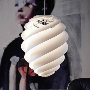 LE KLINT LE KLINT Swirl 2 Medium, biela závesná lampa vyobraziť