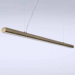 Marchetti LED závesné svetlo Materica beam 200 cm mosadz vyobraziť