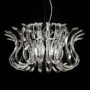 Metallux Priemer 50 cm sklenená závesná lampa Wave vyobraziť