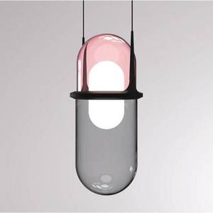 Molto Luce Pille závesné LED svietidlo ružová/sivá vyobraziť