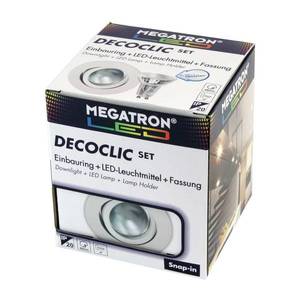 MEGATRON Zapustené LED svetlo Decoclic Set GU10 4, 5 W biele vyobraziť