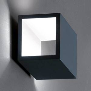 ICONE ICONE Cubò LED nástenné svietidlo, 10 W, titán/biela vyobraziť