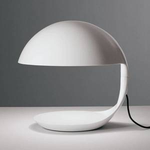 Martinelli Luce Martinelli Luce Cobra – retro stolná lampa, biela vyobraziť
