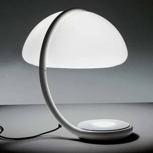 Martinelli Luce Martinelli Luce Serpente – stolná lampa, biela vyobraziť