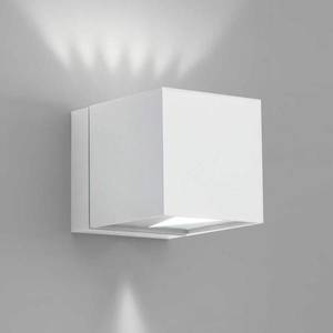 Milan Iluminación Milan Dau nástenné svetlo tvar kocky up-down biele vyobraziť