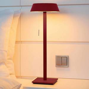 Oligo OLIGO Glance stolná LED lampa, červená matná vyobraziť
