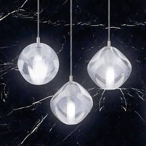 Marchetti Závesné svietidlo Glace zo skla, tri svetlá vyobraziť