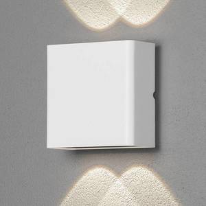 Konstsmide Vonkajšie nástenné LED Chieri, 4-pl., biela vyobraziť
